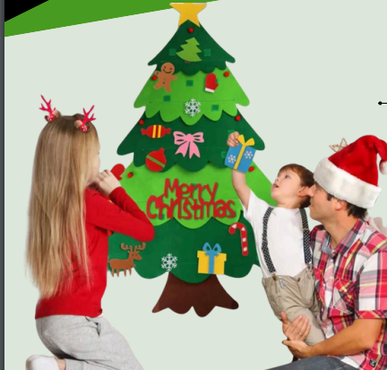 Árbol navidad fieltro (32PCS)